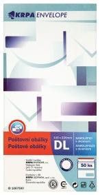 Plic SIGMA DL cu fereastră, autoadeziv, 50 buc.
