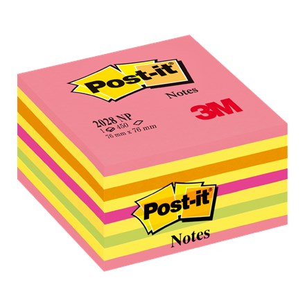 Notițe autoadezive Post-it 3M în carouri 76 x 76 mm 450L roz 1 buc.
