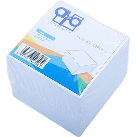 Bloc notes 9 x 9 x 850 coli, autoadeziv, alb, 1 buc.