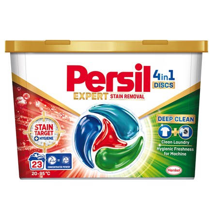 Capsule de curățare Persil Discs Expert pentru îndepărtarea petelor, 23 buc.