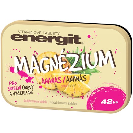 Energit Magneziu aromă de ananas 42 buc 38 g