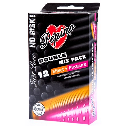 Prezervative Pepino Double Mix 12 bucăți