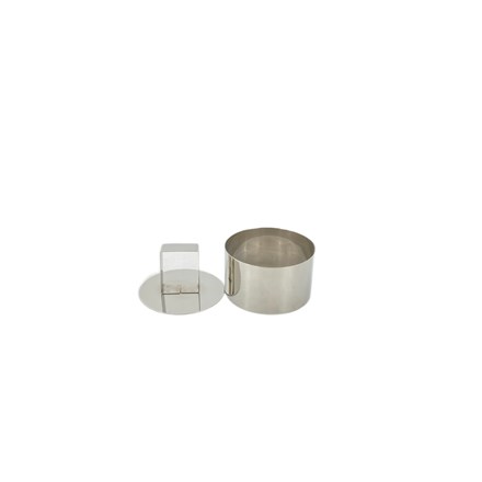 METRO PROFESSIONAL set 7 piese inel + presă de modelat 8 cm oțel inoxidabil 1 buc