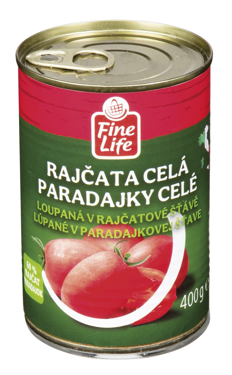 Fine Life Roșii întregi decojite 400 g