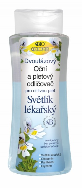 BIONE Demachiant bifazic pentru ochi și față MEDICAL LIGHT LIGHT 255 ml