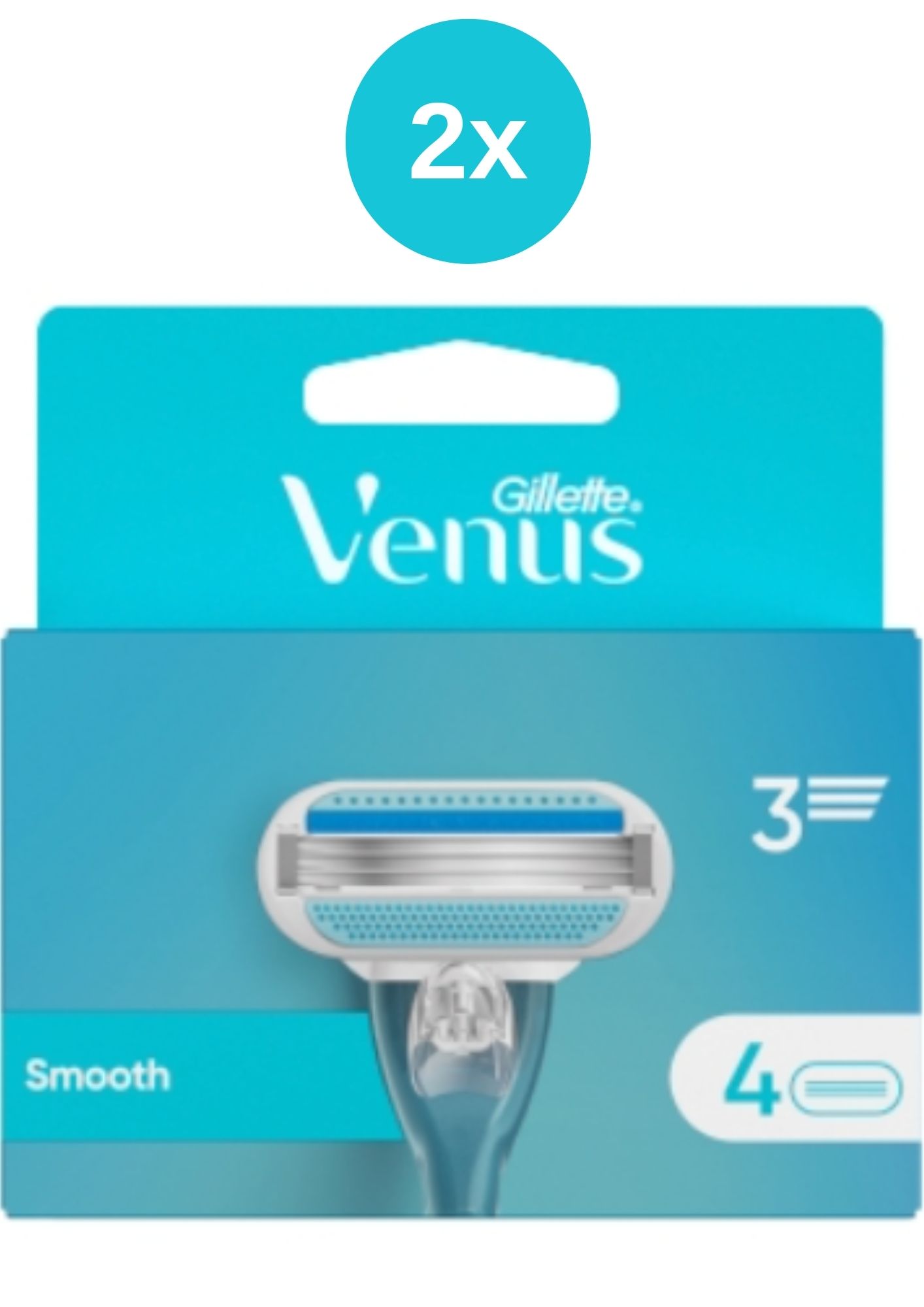 Gillette Venus Smooth 2x4 bucăți