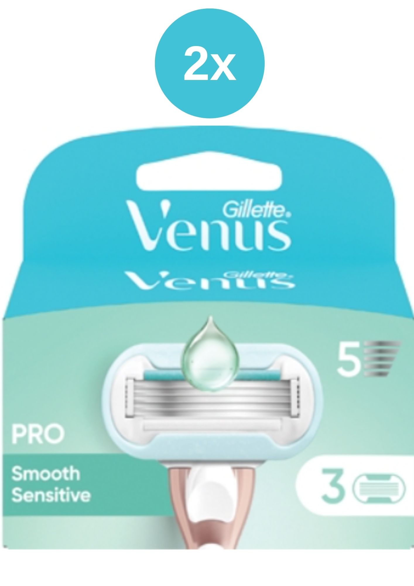 Venus NH 2x (3 buc/blister) Smooth Sensitive PRO