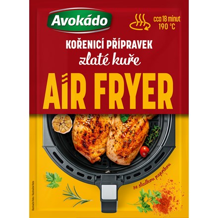 Friteuză cu aer cald, pui auriu, 1 buc.