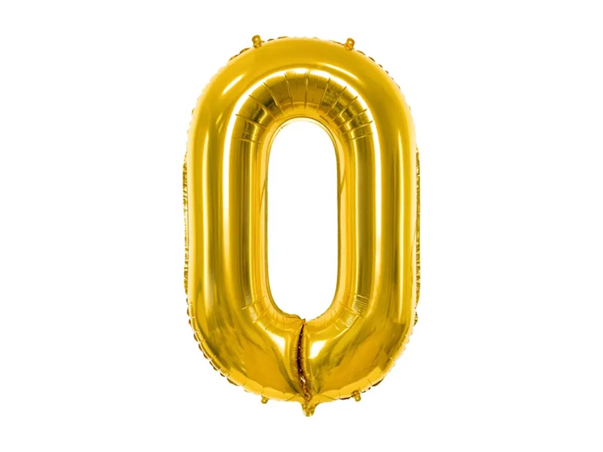 Balon folie 86 cm 0 auriu 1 buc