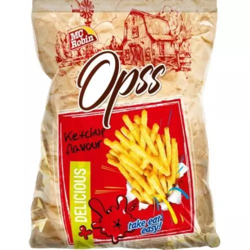 Cartofi prăjiți McRobin Opss cu aromă de ketchup 90g