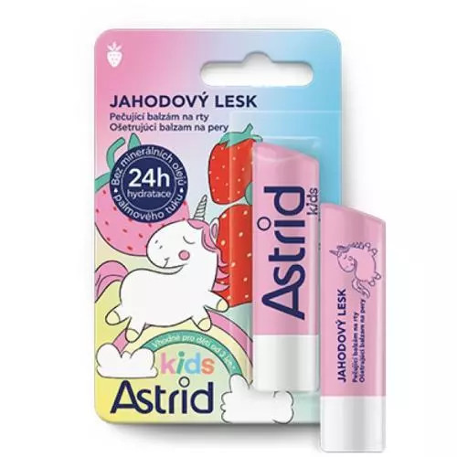 Balsam de buze Astrid cu luciu de căpșuni 4,8 g