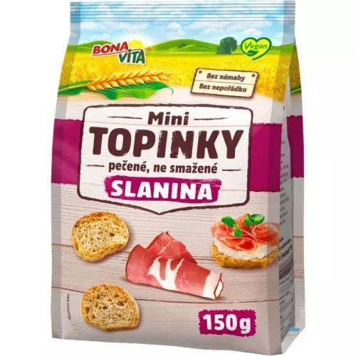 Mini pâine prăjită cu bacon Bonavita 150g