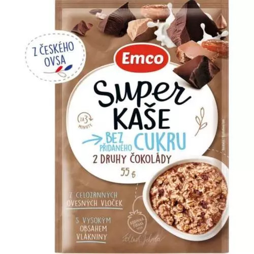 Emco Terci Super cu 2 tipuri de ciocolată 55g