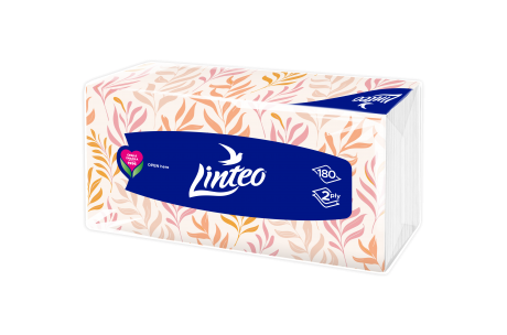 Batiste de hârtie Linteo – albe, 2 straturi, 180 buc. într-o pungă