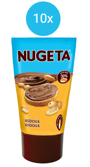 Tub de arahide Chocoland Nugeta fără ulei de palmier 10x35g