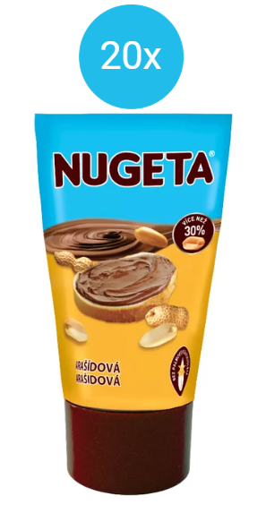 Tub de arahide Chocoland Nugeta fără ulei de palmier 20x35g