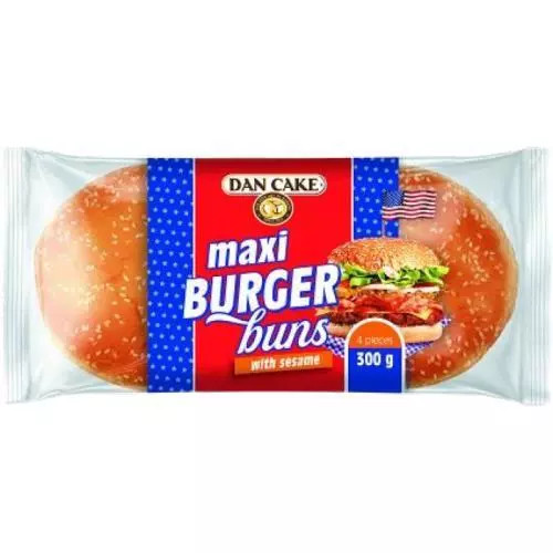 Chifle maxi pentru burger DanCake cu susan 300g