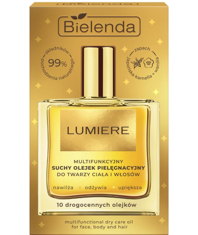 BIELENDA LUMIERE Ulei uscat multifuncțional pentru față, corp și păr, 50 ml
