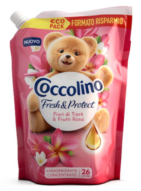 Balsam Coccolino 600ml Fiori di Tiaré&Fruti Rosi 26PD NN