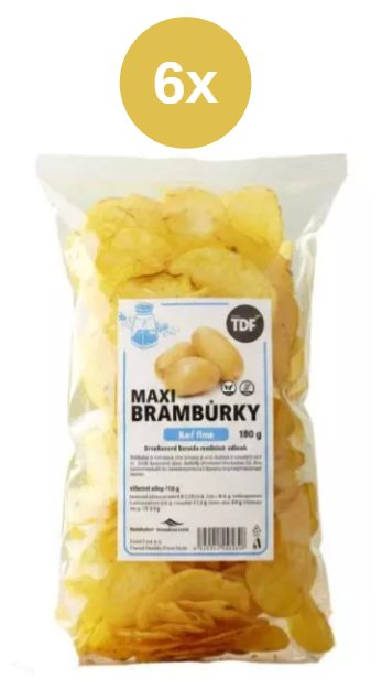 Chipsuri de cartofi sărate TDF 6x180g