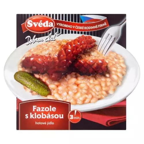 Fasole suedeză cu cârnați 360g