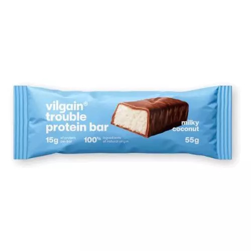 Vilgain Baton proteic cu nucă de cocos și lapte 55g