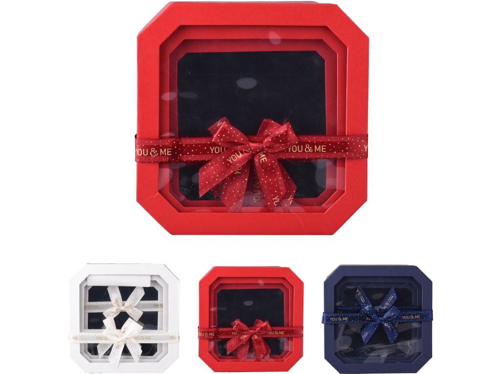 Set cutie cadou 3 bucăți culori mixte