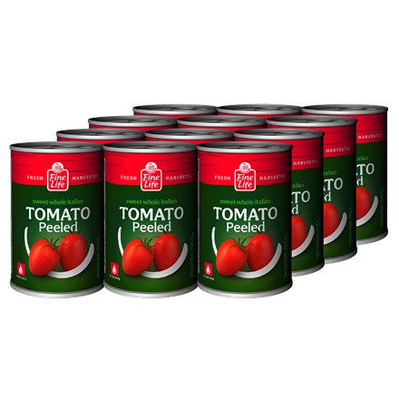 Roșii întregi decojite Fine Life 400 g
