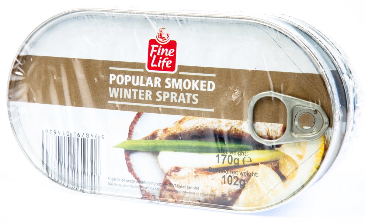 Șprot Fine Life afumat în ulei 170 g