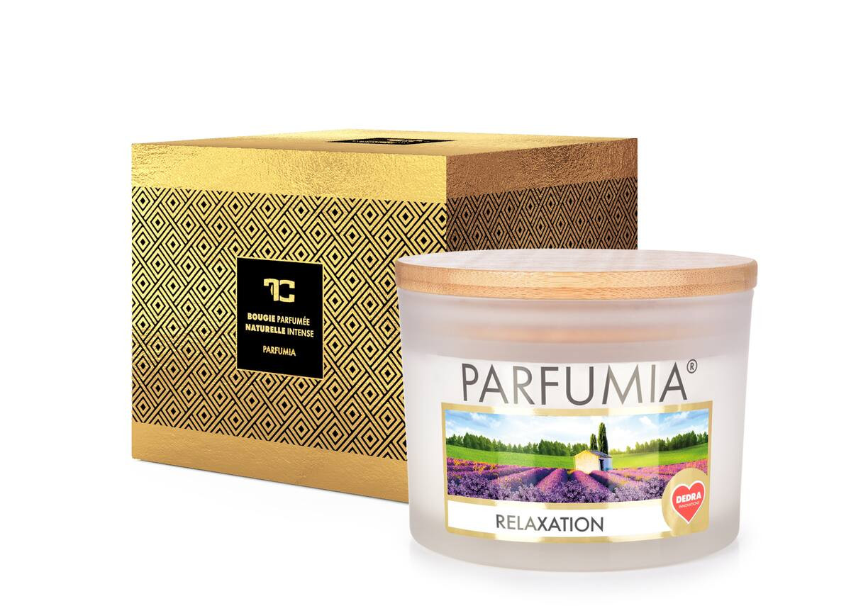 RELAXARE | lumânare cu aromă de soia | 2 fitiluri | PARFUMIA® | 400 ml