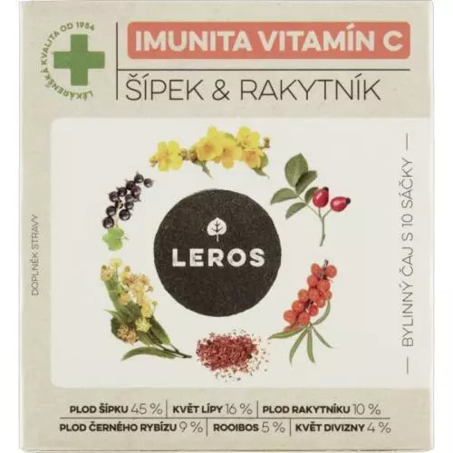 Ceai Leros cu vitamina C pentru imunitate 10x2g