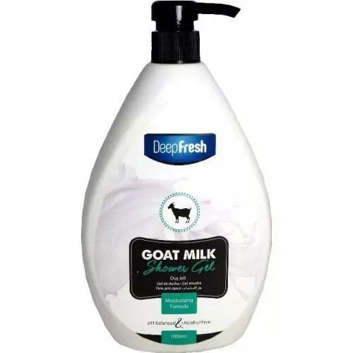 Deep Fresh Gel de duș 1L cu lapte de capră