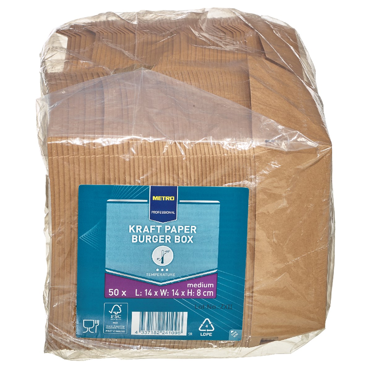 METRO Professional Burgerbox Kraft 50 buc