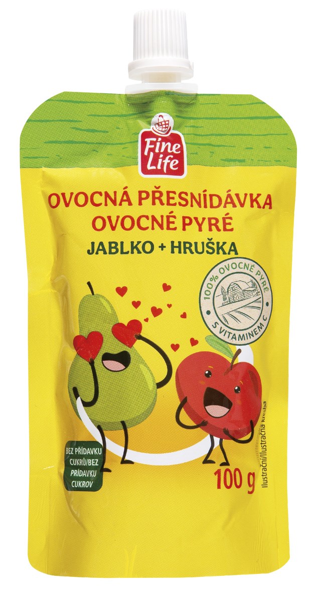 Fine Life Pungă cu mere și pere 10 x 100 g