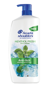 Șampon Head&Shoulders 1000ml cu mentol și pompă