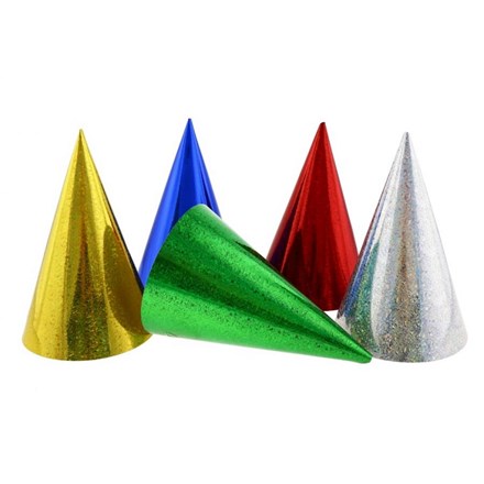 Pălării de petrecere Holo Mix 5 buc