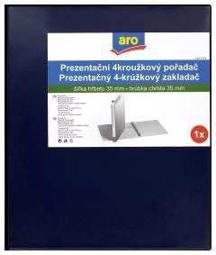 Dosar de prezentare aro cu 4 inele A4 35 mm albastru 1 buc.