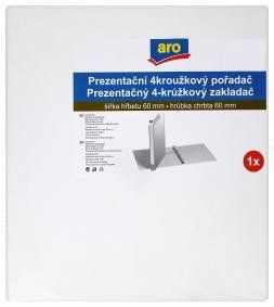 Dosar de prezentare aro cu 4 inele A4 60 mm alb 1 buc.