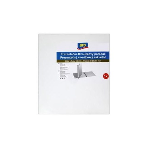 Aro Dosar de prezentare cu 4 inele A4 60 mm alb 1 buc.