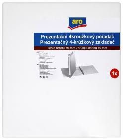 Dosar de prezentare aro cu 4 inele A4 70 mm alb 1 buc.