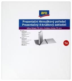 Dosar de prezentare aro cu 4 inele A4 75 mm alb 1 buc.