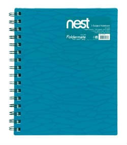 Clasator cu inele Foldermate, liniat, A5, 120 de coli, 1 buc.