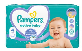 Pampers Active VPM S4 (46 buc/cutie) 9-14 kg