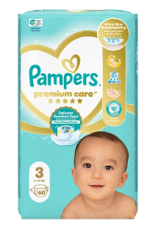 Pampers Premium S3 (60 buc/folie) 6-10 kg