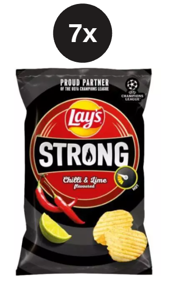 Lays cu chili tare și lime 7x55g