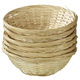 Coș rotund din bambus aro 23 cm set de 6 bucăți