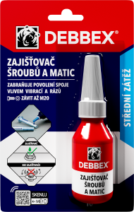 Debbex Blocator de șuruburi și piulițe 10ml