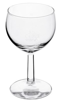 Pahare de vin aro cu BALON marcaj CE 100 ml 12 buc