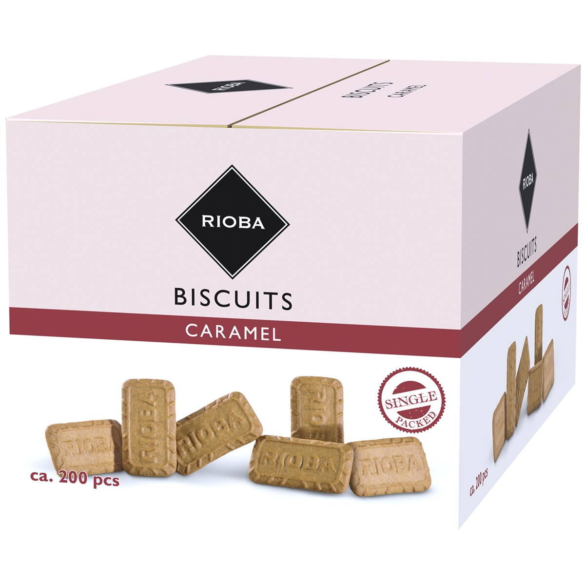 Rioba Biscuiți cu caramel 200 x 6 g