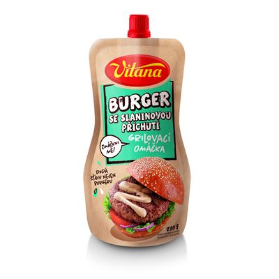 Sos de burger Vitana cu aromă de bacon 220 g